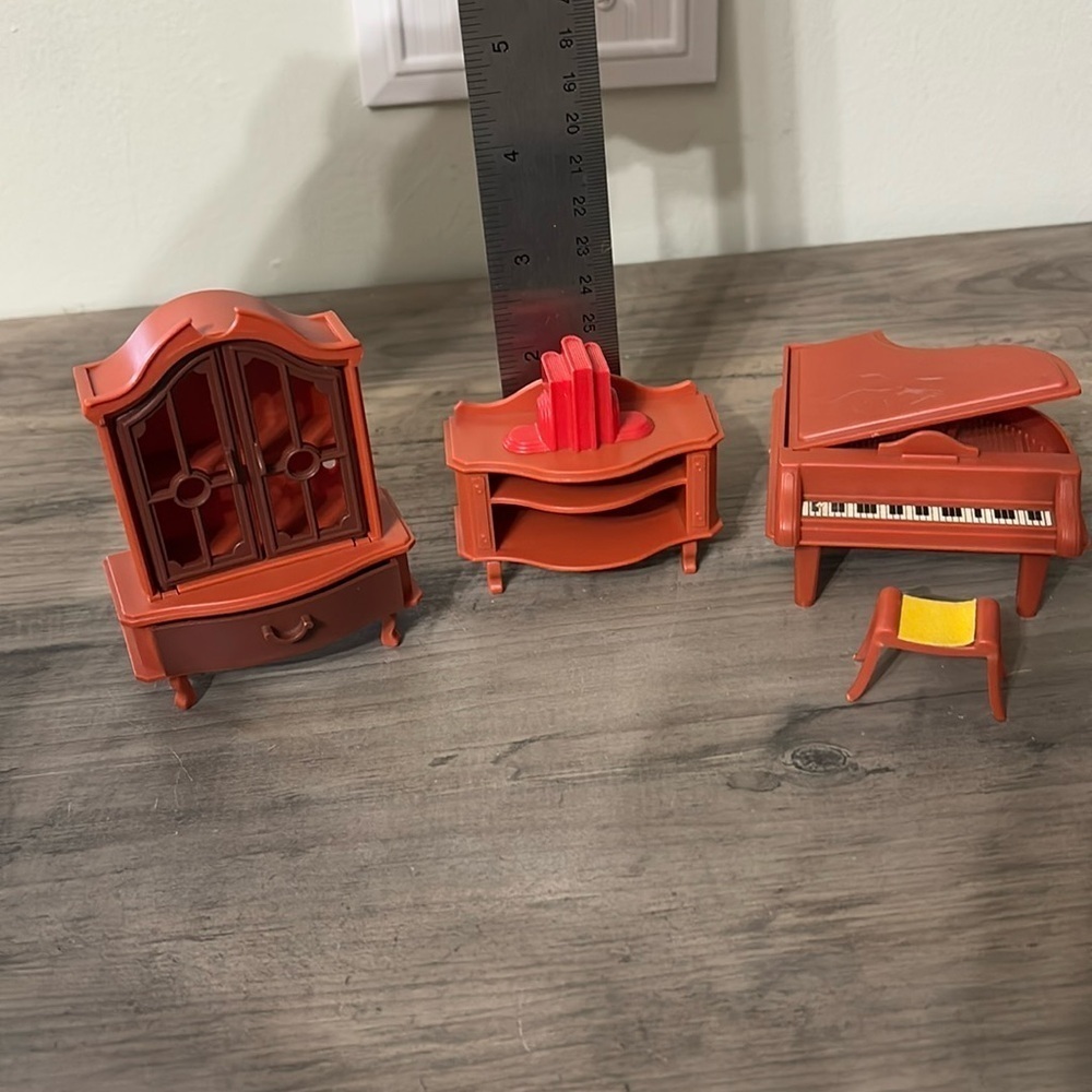 VINTAGE Plastic furniture for living room/dollhouse, JEAN W. Germany 70s - Picture 16 of 16
